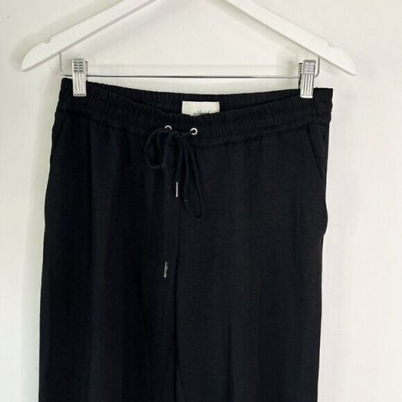 Aritzia Wilfred Buffon Black Elastic Waist Crepe Jogger Style Pants - Picture 4 of 9